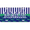 Alligators & Stripes Front License Plate (Personalized)