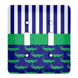 Alligators & Stripes Light Switch Cover (2 Toggle Plate)
