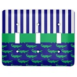 Alligators & Stripes Light Switch Cover (3 Toggle Plate)