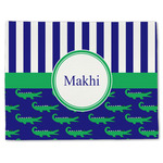 Alligators & Stripes Single-Sided Linen Placemat - Single w/ Name or Text