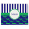Alligators & Stripes Single-Sided Linen Placemat - Single w/ Name or Text