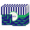 Alligators & Stripes Linen Placemat - MAIN Set of 4 (double sided)