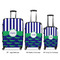 Alligators & Stripes Luggage Bags all sizes - With Handle