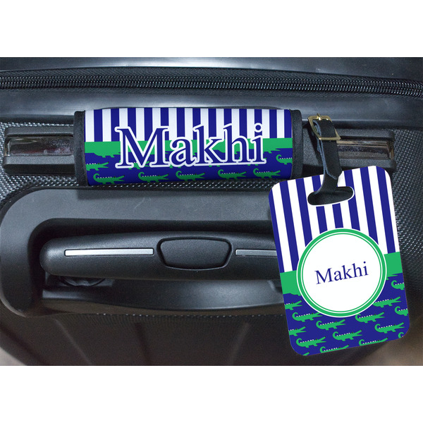 Alligators & Stripes Luggage Wrap & Tag