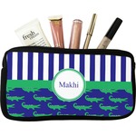 Alligators & Stripes Makeup / Cosmetic Bag - Small (Personalized)