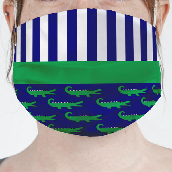 Custom Alligators & Stripes Face Mask Cover