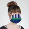 Alligators & Stripes Mask - Quarter View on Girl