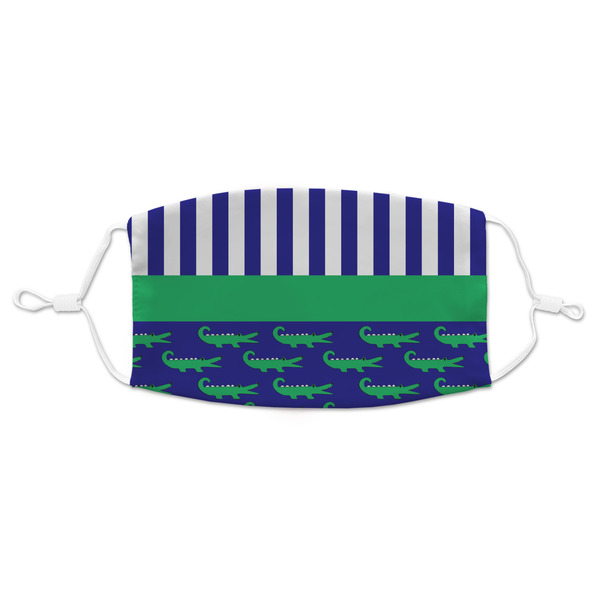 Custom Alligators & Stripes Adult Cloth Face Mask - Standard