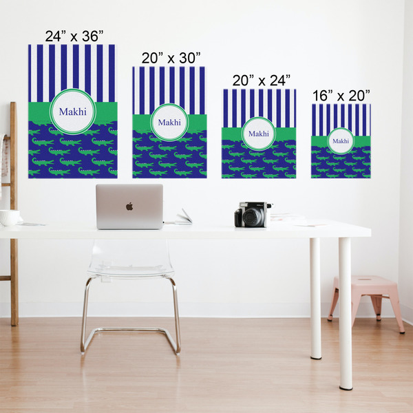 Alligators & Stripes Matte Poster - Sizes