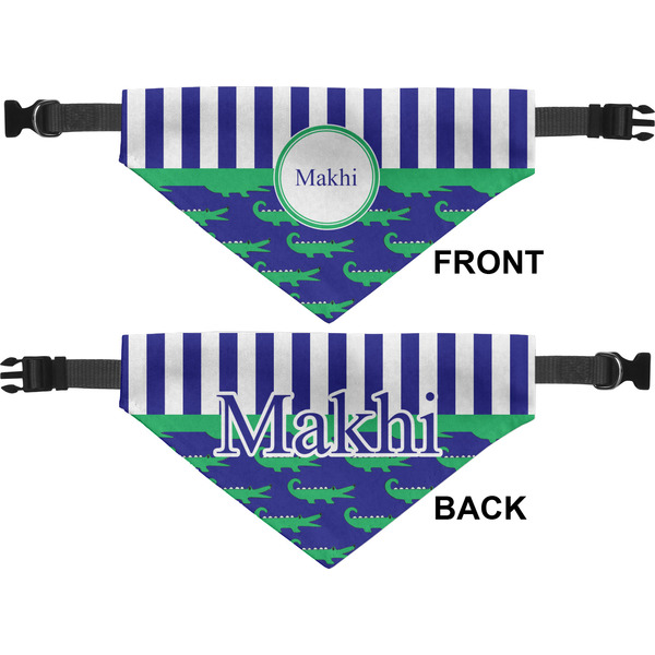 Alligators & Stripes Medium Dog Bandana Approval