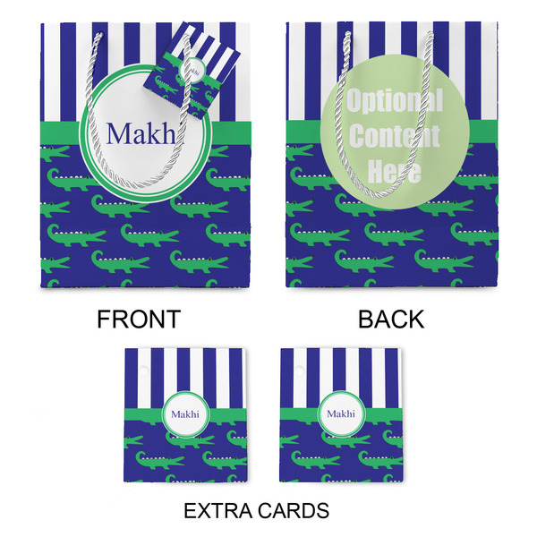 Alligators & Stripes Medium Gift Bag - Approval