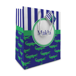 Alligators & Stripes Medium Gift Bag (Personalized)