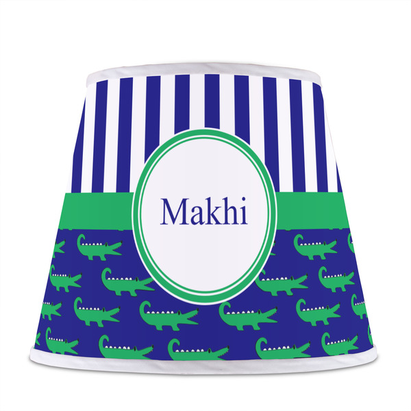 Alligators & Stripes Poly Film Empire Lampshade - Front View