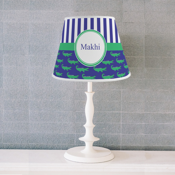 Alligators & Stripes Poly Film Empire Lampshade - Lifestyle