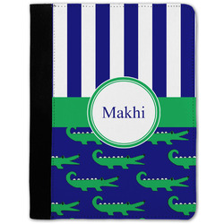 Alligators & Stripes Notebook Padfolio w/ Name or Text