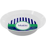 Alligators & Stripes Melamine Bowl (Personalized)