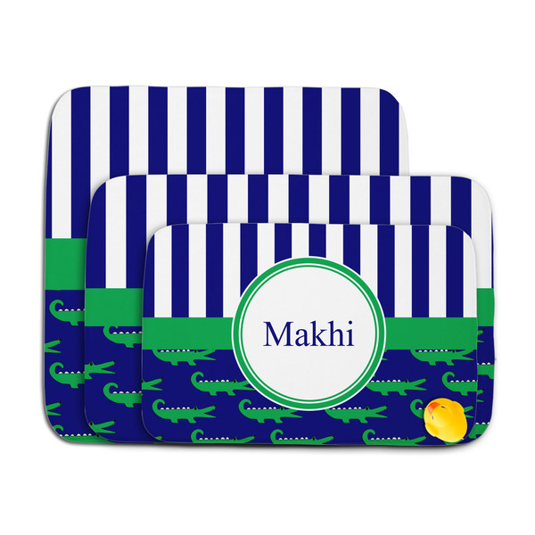 Alligators & Stripes Memory Foam Bath Mat - MAIN PARENT