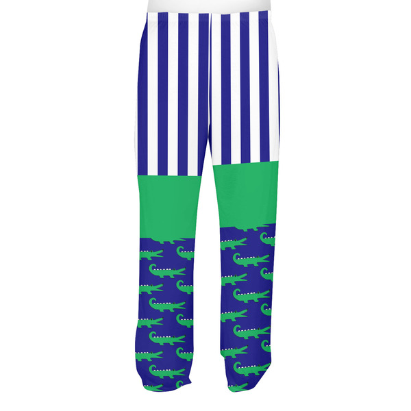 Alligators & Stripes Men's Pjs Back - on model
