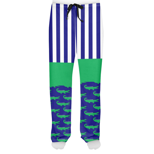 Alligators & Stripes Men's Pjs Front - on model