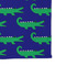 Alligators & Stripes Microfiber Dish Rag - DETAIL