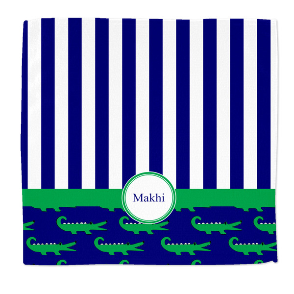 Custom Alligators & Stripes Microfiber Dish Rag (Personalized)