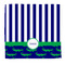 Alligators & Stripes Microfiber Dish Rag - Front/Approval