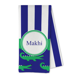 Alligators & Stripes Kitchen Towel - Microfiber (Personalized)