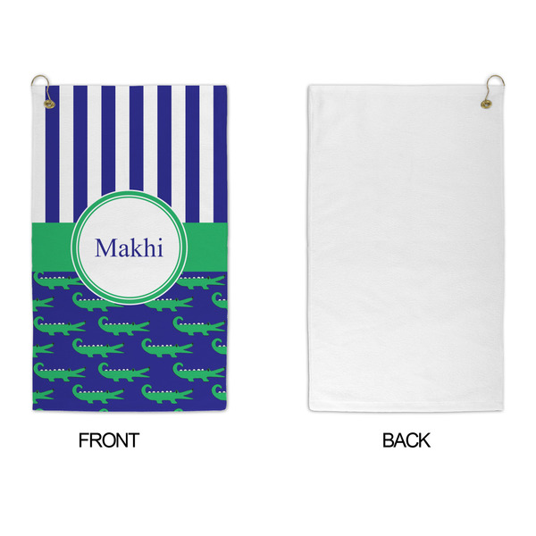 Alligators & Stripes Microfiber Golf Towels - APPROVAL