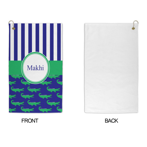 Alligators & Stripes Microfiber Golf Towels - APPROVAL
