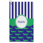 Alligators & Stripes Microfiber Golf Towel (Personalized)