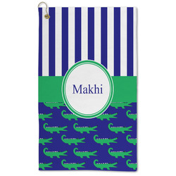 Alligators & Stripes Microfiber Golf Towel - Large (Personalized)