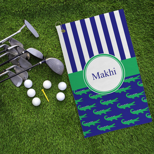 Alligators & Stripes Microfiber Golf Towels - LIFESTYLE