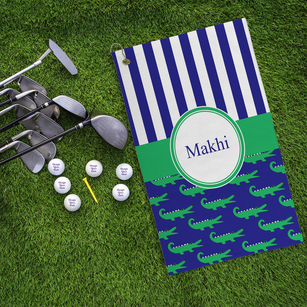 Alligators & Stripes Microfiber Golf Towels - LIFESTYLE