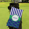 Alligators & Stripes Microfiber Golf Towels - Small - LIFESTYLE