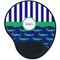 Alligators & Stripes Mouse Pad with Wrist Support - Main