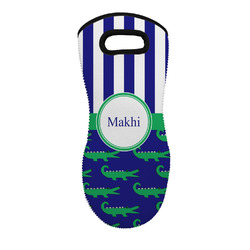 Alligators & Stripes Neoprene Oven Mitt w/ Name or Text