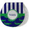 Alligators & Stripes Burp Pad - Velour w/ Name or Text