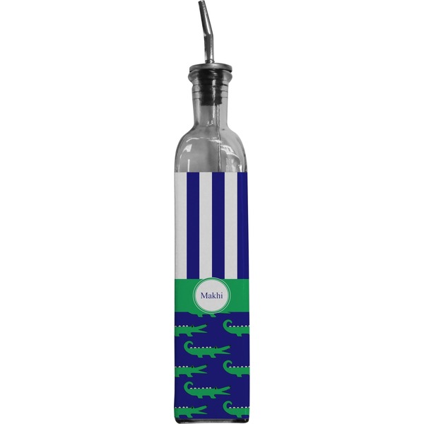 Custom Alligators & Stripes Oil Dispenser Bottle (Personalized)