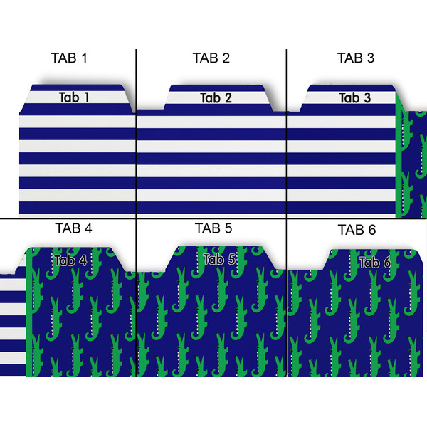Alligators & Stripes Page Dividers - Set of 6 - Approval