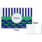 Alligators & Stripes Disposable Paper Placemat - Front & Back
