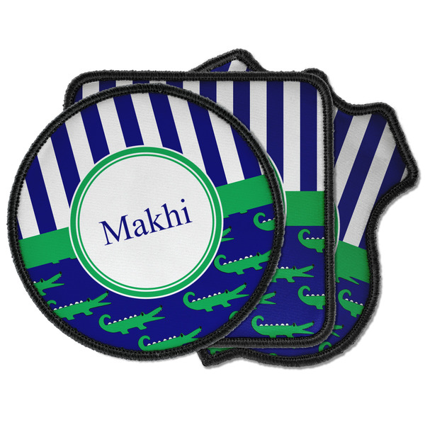 Custom Alligators & Stripes Iron on Patches (Personalized)