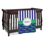 Alligators & Stripes Baby Blanket (Personalized)
