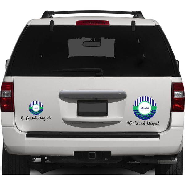 Alligators & Stripes Personalized Car Magnets on Ford Explorer