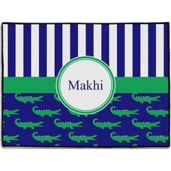 Alligators & Stripes Door Mat (Personalized)