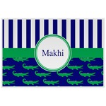 Alligators & Stripes Laminated Placemat w/ Name or Text