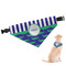 Alligators & Stripes Dog Bandana - Medium (Personalized)