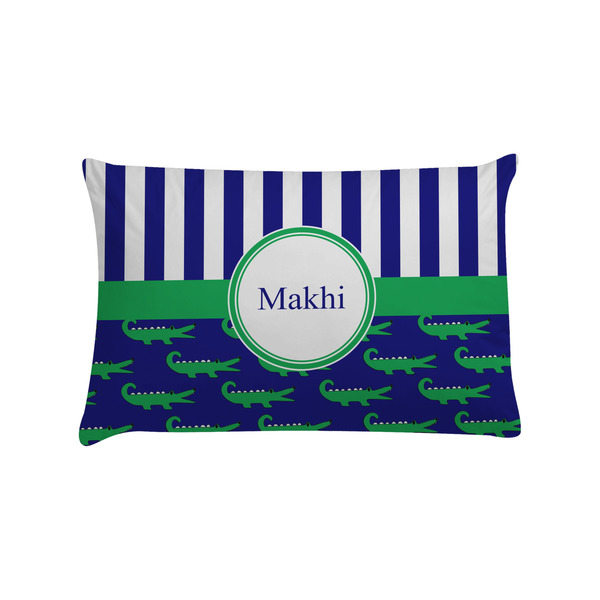 Custom Alligators & Stripes Pillow Case - Standard (Personalized)