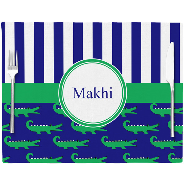 Alligators & Stripes Placemat with Props