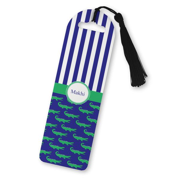 Custom Alligators & Stripes Plastic Bookmark (Personalized)