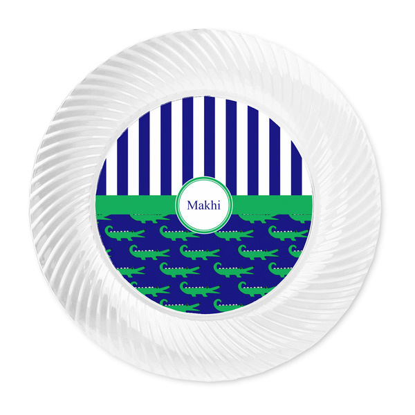 Alligators & Stripes Plastic Party Dinner Plates - Approval
